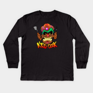 kiss the cook Kids Long Sleeve T-Shirt